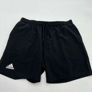 New‎ men's Adidas Climalite club 7" shorts size XL. Black and white. Waist 17